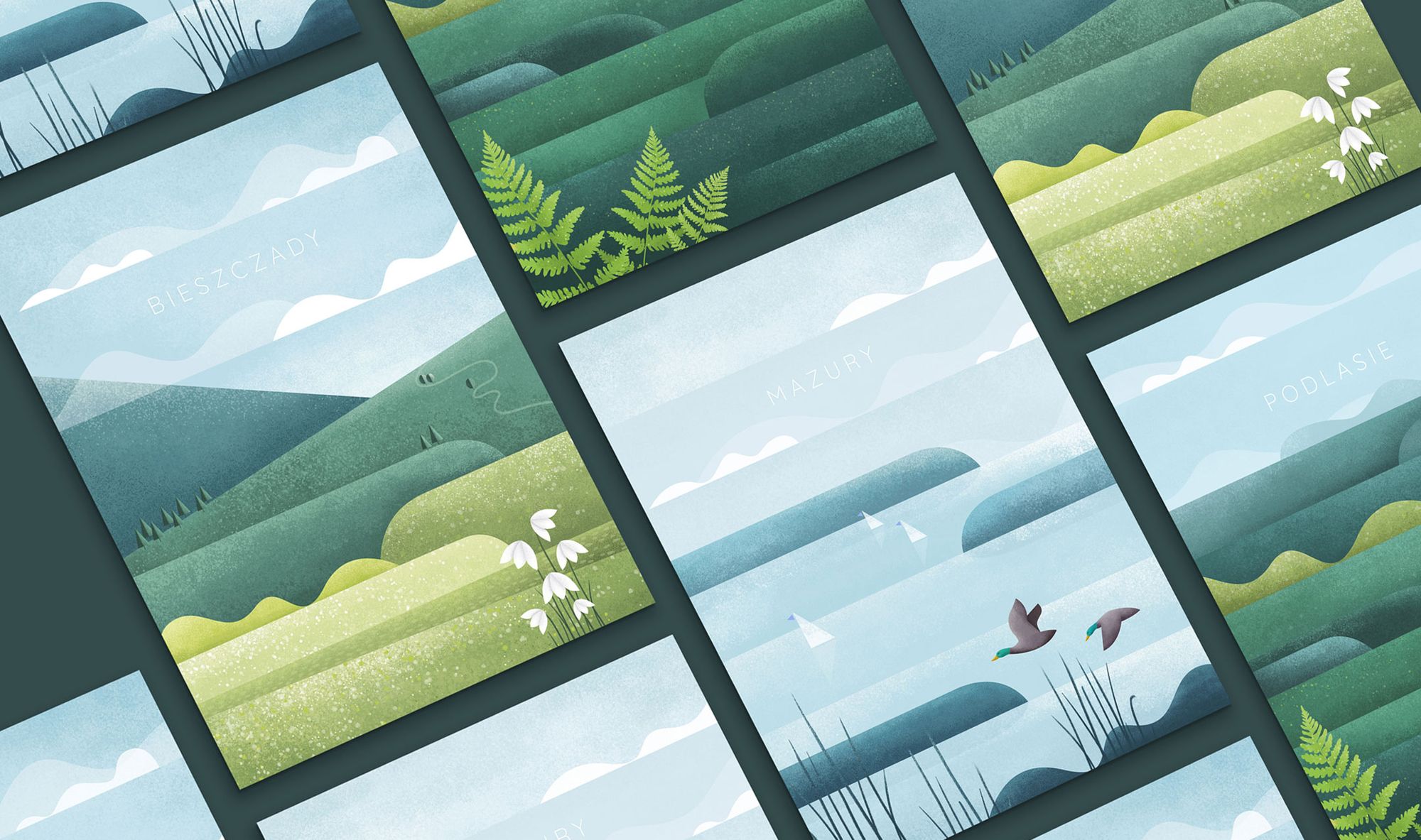 Lengyelország régiói posztersorozaton | Katarzyna Nowakowska