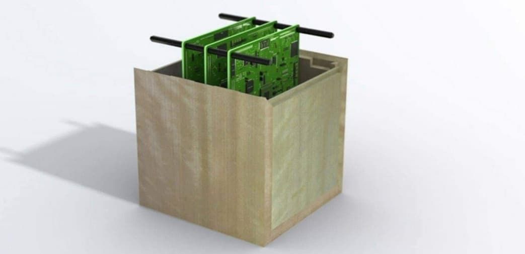 Japanese satellite made of wood