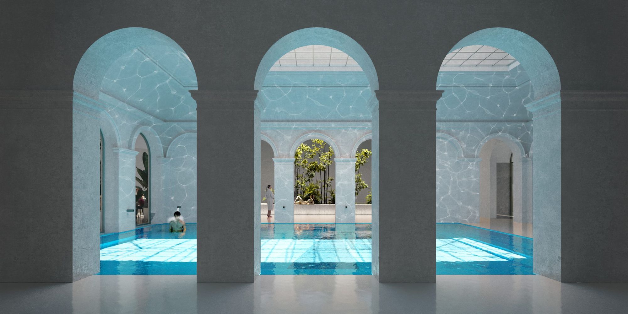 Bath and library in one