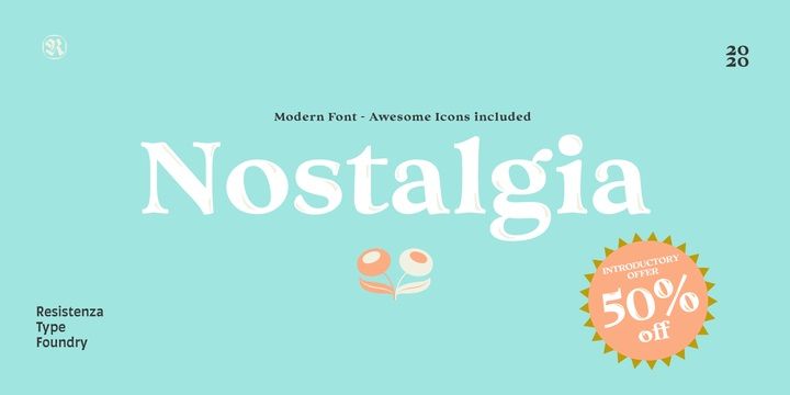 A Nostalgia betűtípus | Resistenza