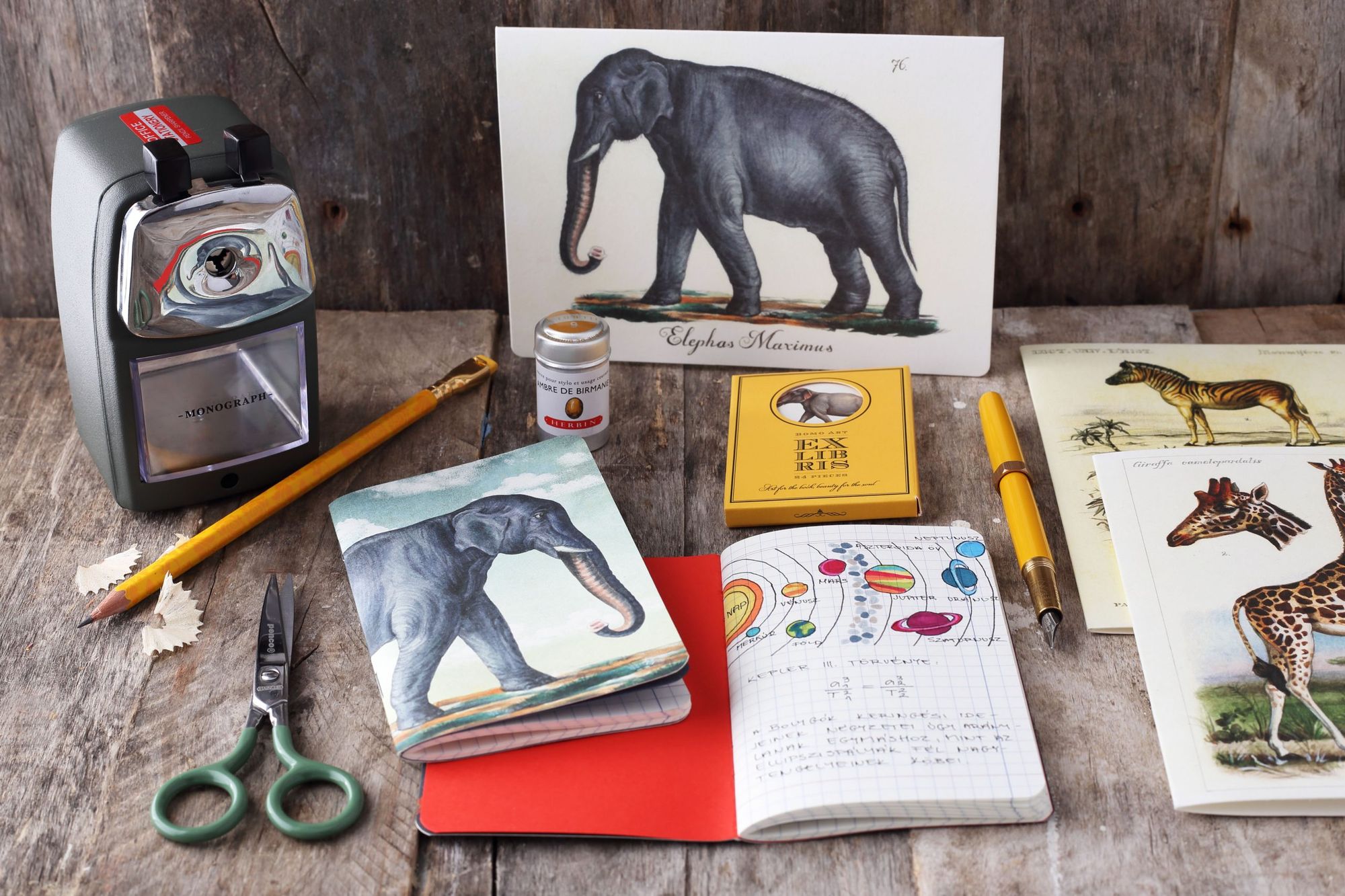 Planets and animals on Bomo Art’s latest notebooks