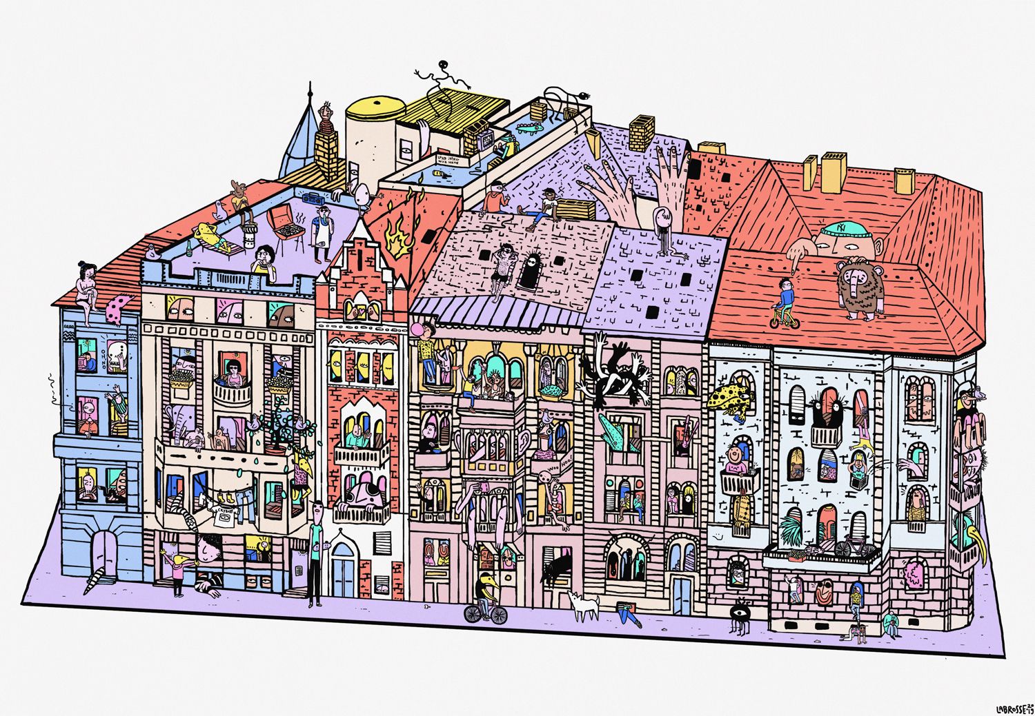 Budapest by Labrosse | The block on Várkert Quay