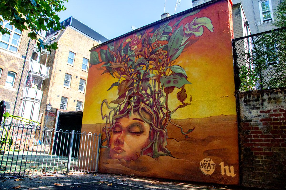 A mural commemorates the Hungarian Revolution of 1956 in London