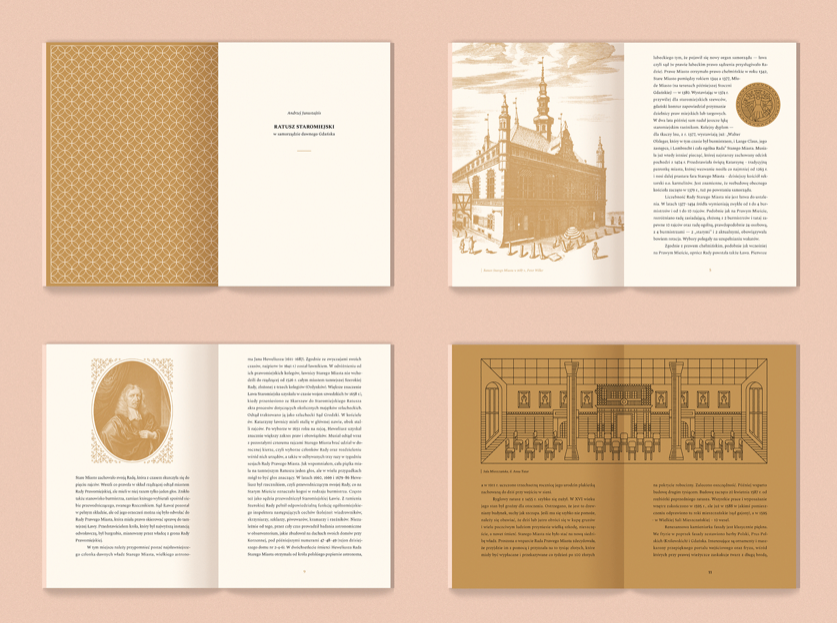 Gdańsk Old Town Hall on magical illustrations