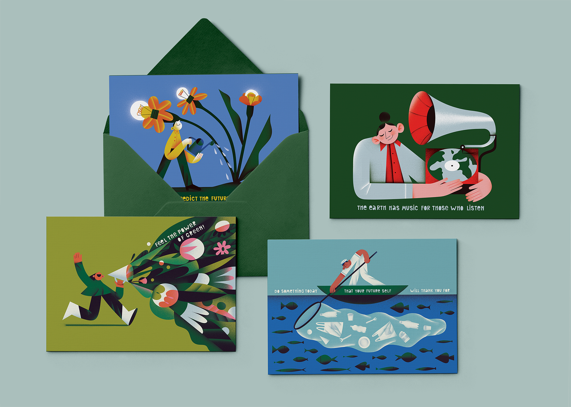 Illustrations in the name of environmental awareness | Be Green