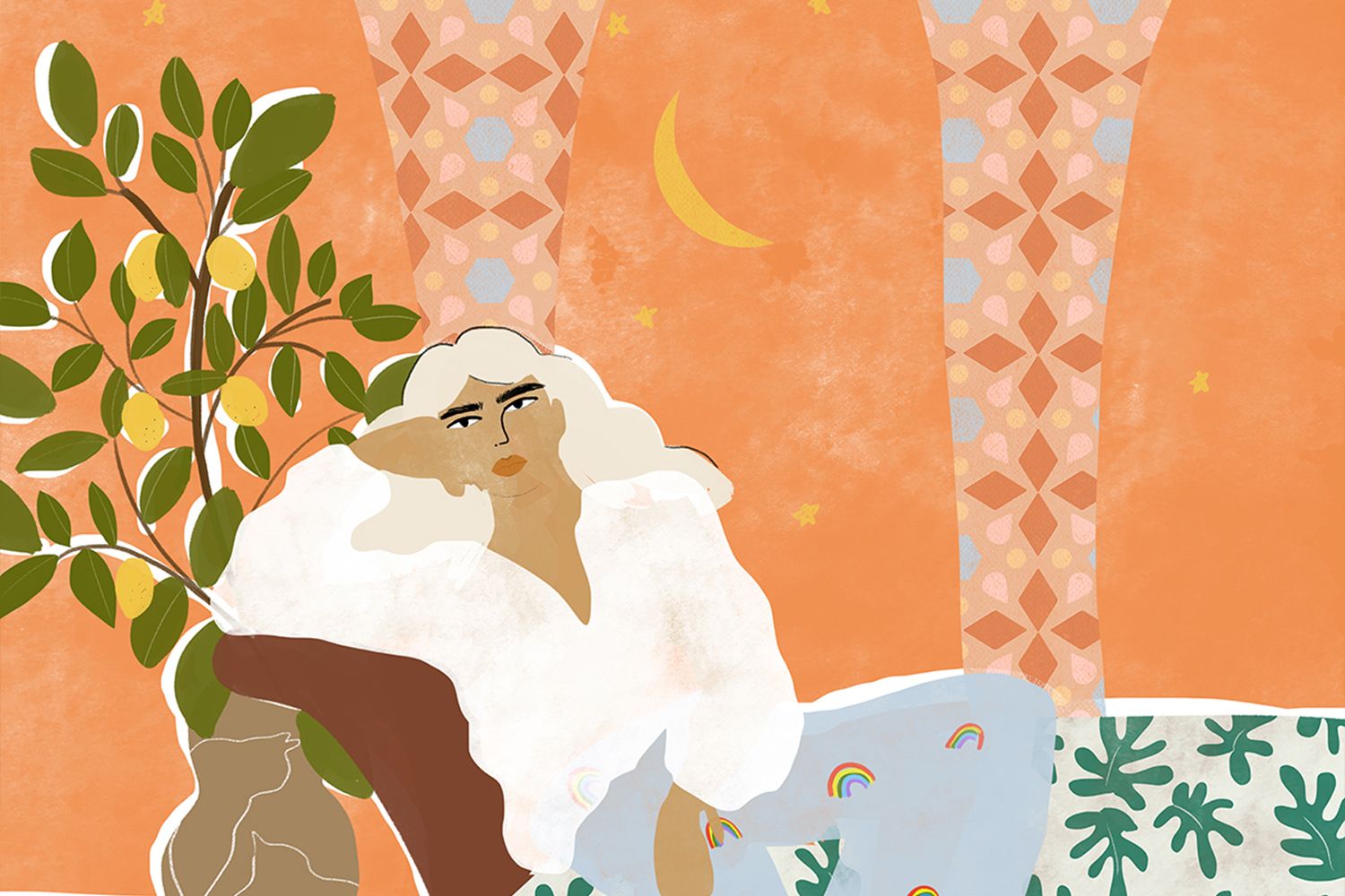 Feminine figures in Alja Horvat’s illustrations