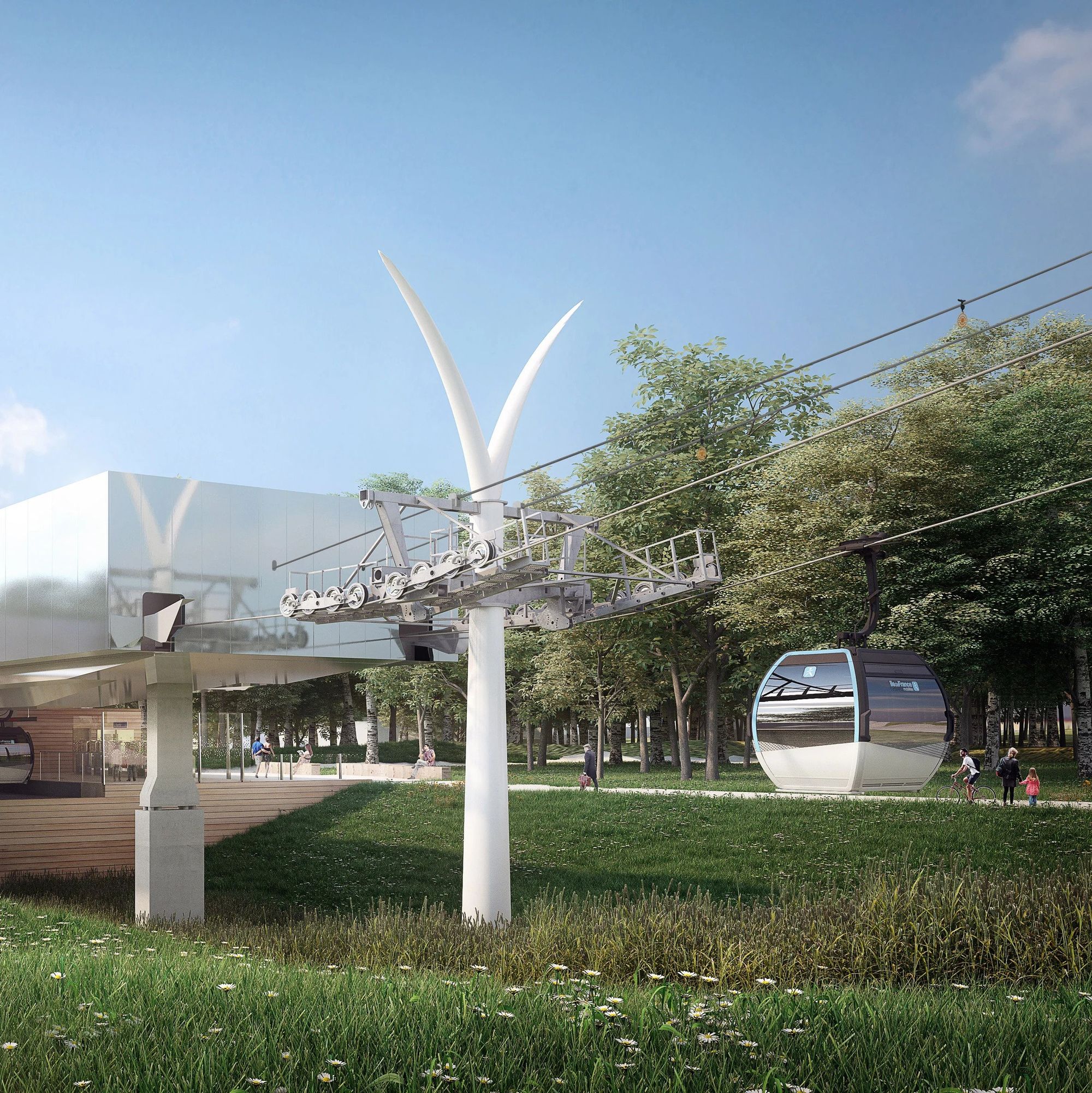 Paris is building an urban cable car line