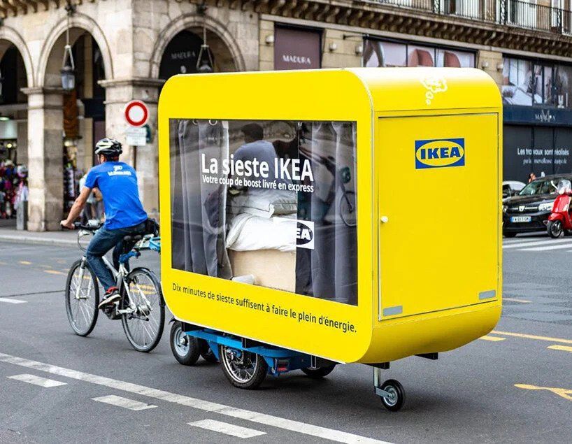 A Parisian nap in IKEA's traveling siesta cabins