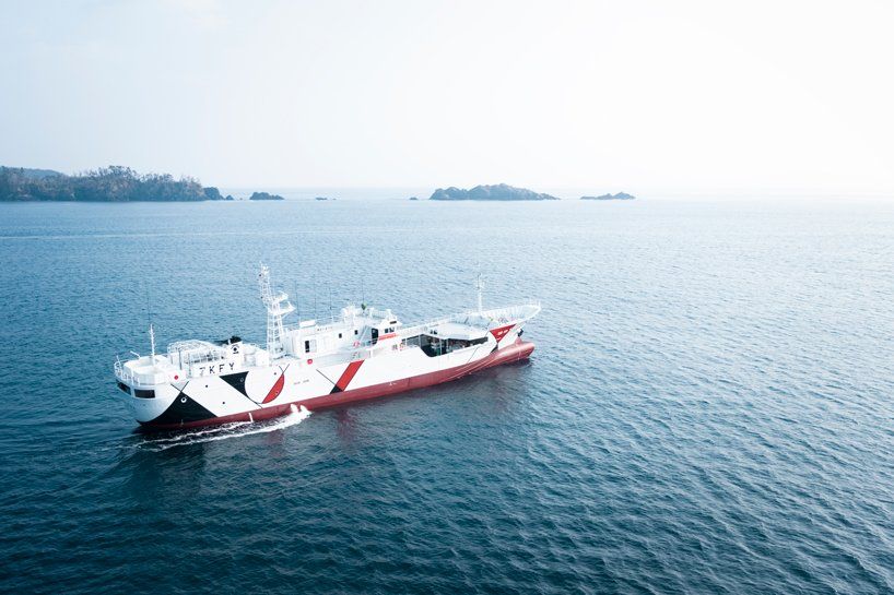 Traditional Japanese fishing vessel gets a bold graphic makeover