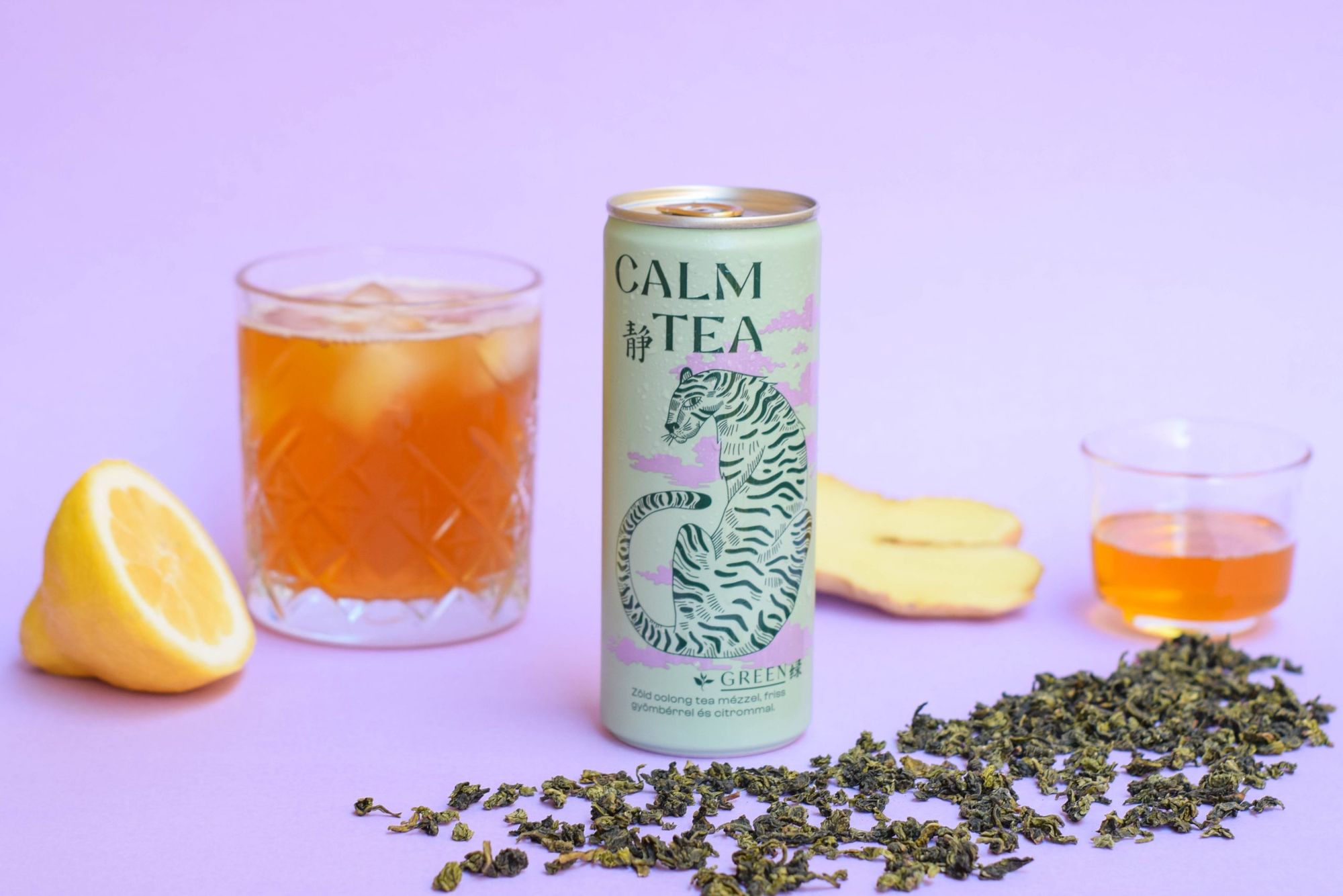 A minute of peace with a can of iced tea—Calm Tea