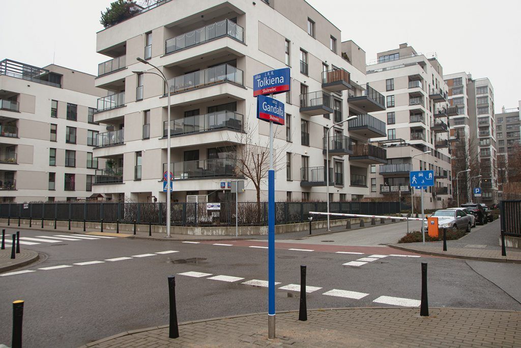 Streets named after Tolkien and Gandalf in Warsaw