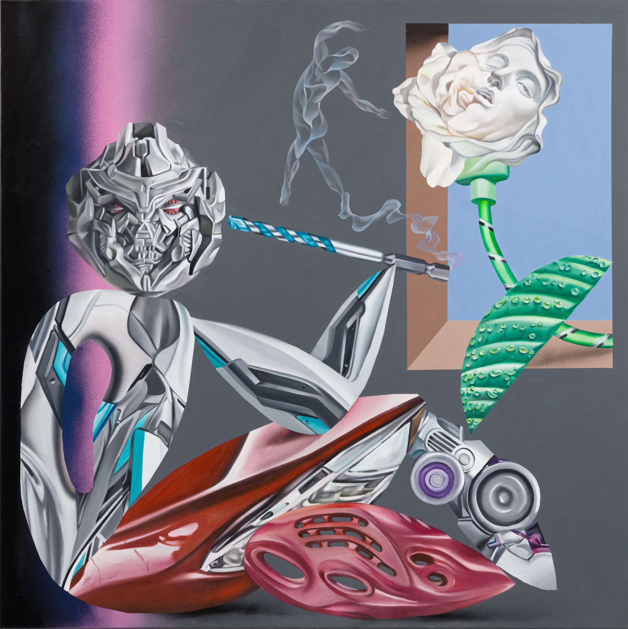 The road to opium-fueled dreams laid on canvas and chrome-glittering utopias | Interview with painter Botond Keresztesi