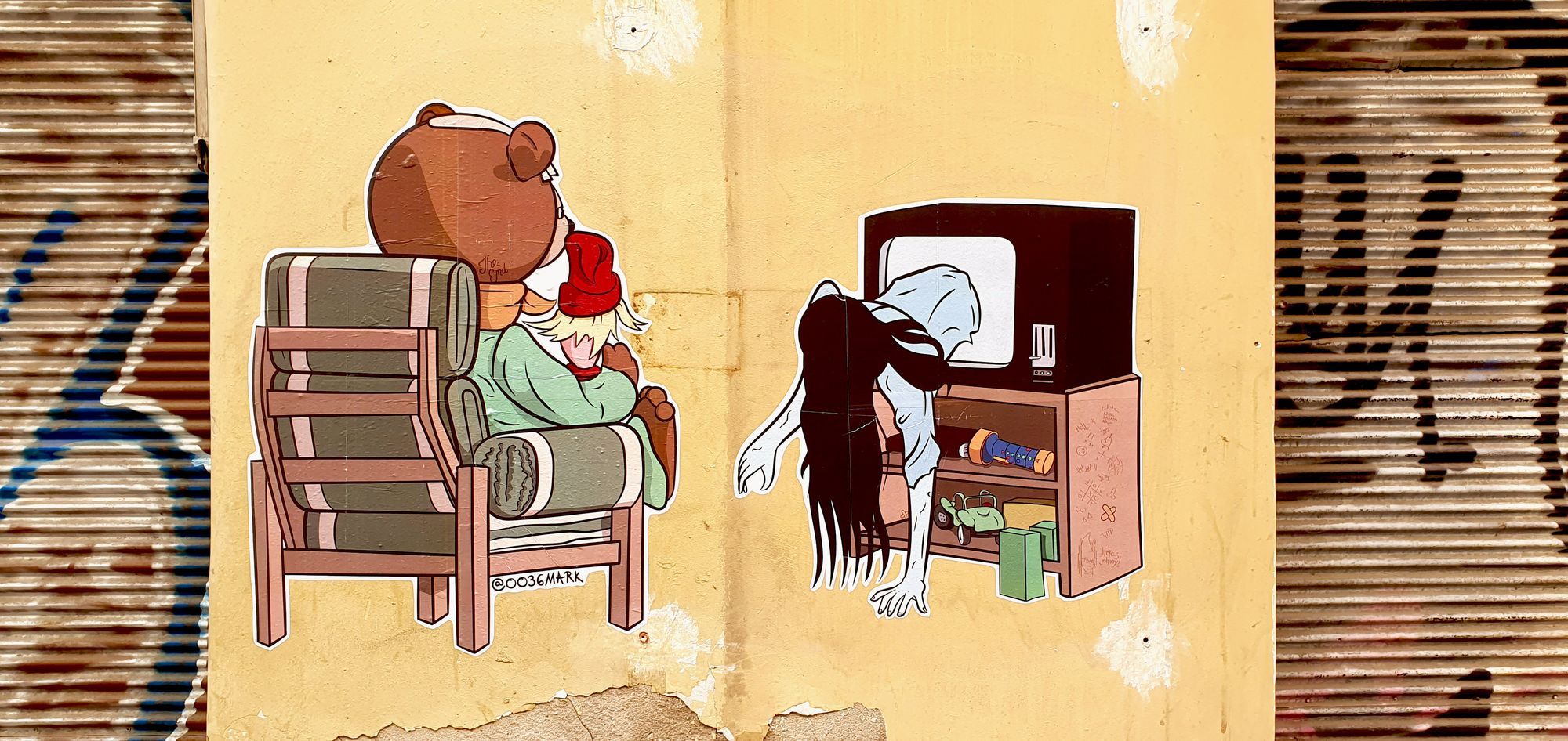 Cartoon characters loose on the streets | 0036MARK and street art