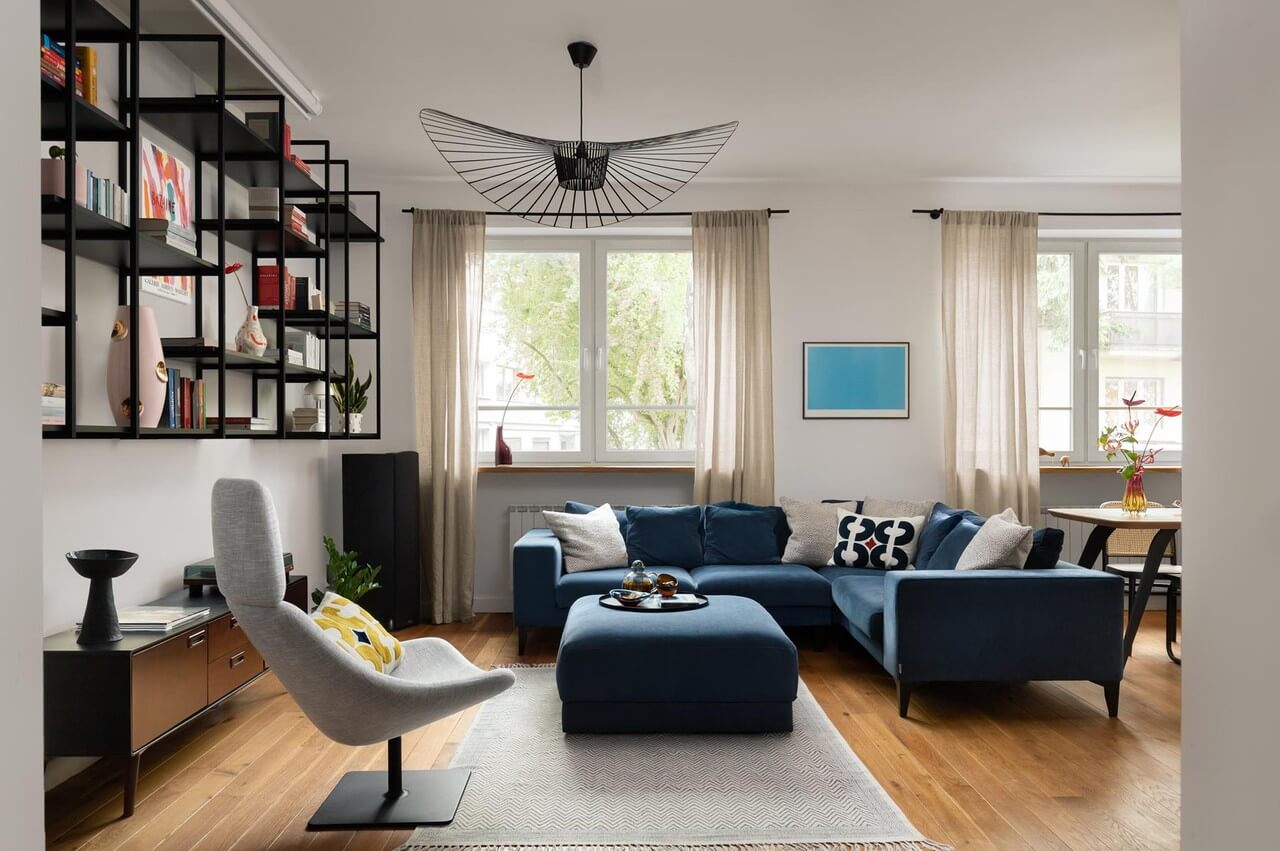 Örök darabok találkozása egy 21. századi bérházban | PRZESTRZENIE studió