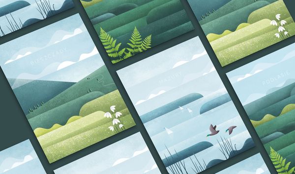 Poland’s regions on a poster series | Katarzyna Nowakowska