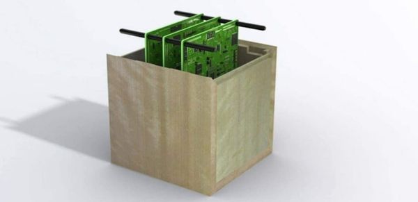 Japanese satellite made of wood