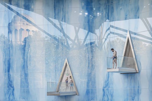 Nemzetközi sztárépítészek mellett díjazták a BORD-ot a debreceni Aquaticum épületéért