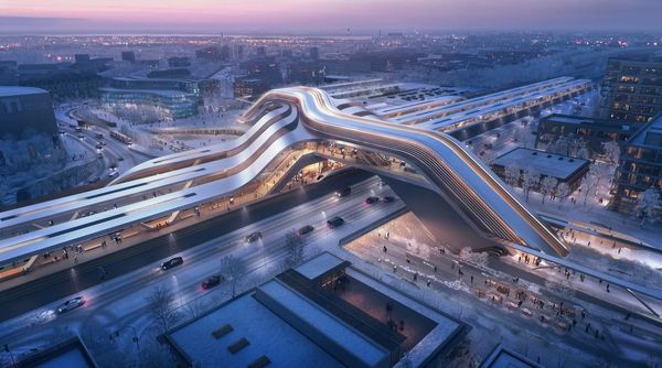 Tallinn railway junction I Zaha Hadid