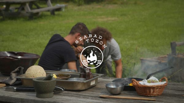 Brass baked in clay, on open fire