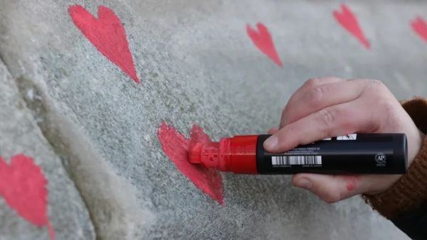 Memorial wall for coronavirus victims