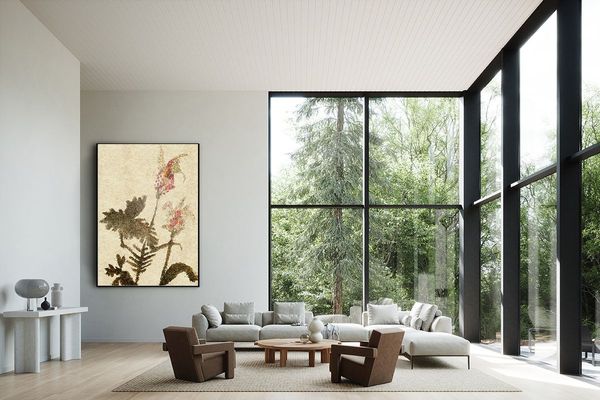 Fragrant plant based artwork from a Hungarian textile artist