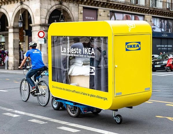 A Parisian nap in IKEA's traveling siesta cabins