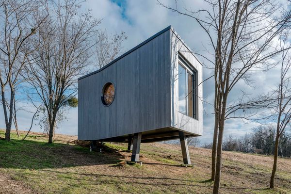 Minimalist cabin in new heights from Hello Wood
