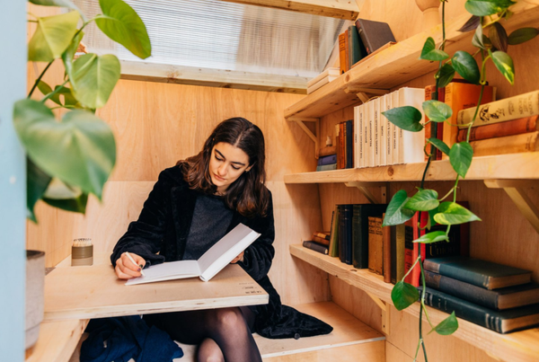 Londoners can recharge their batteries in a thatched library