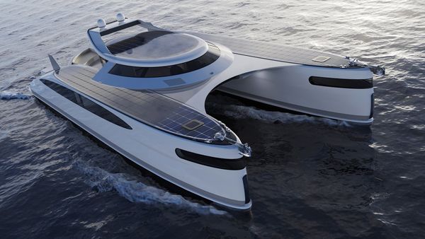 Amphibious catamaran with innovative solutions | Pagurus