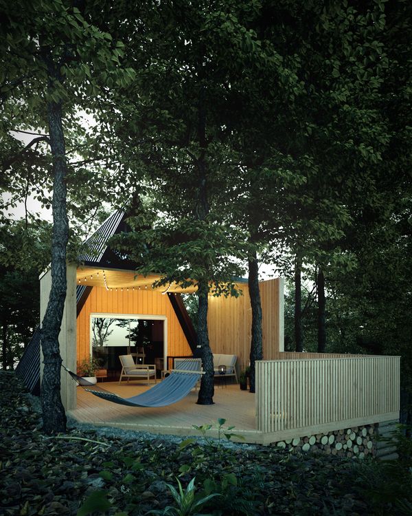 Az erdő közepén, mégis otthonosan | Kabinka