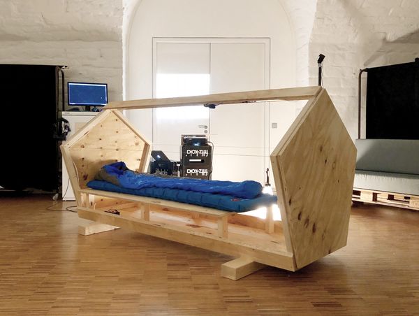 Futuristic pods give shelter to the homeless inhabitants of Ulm