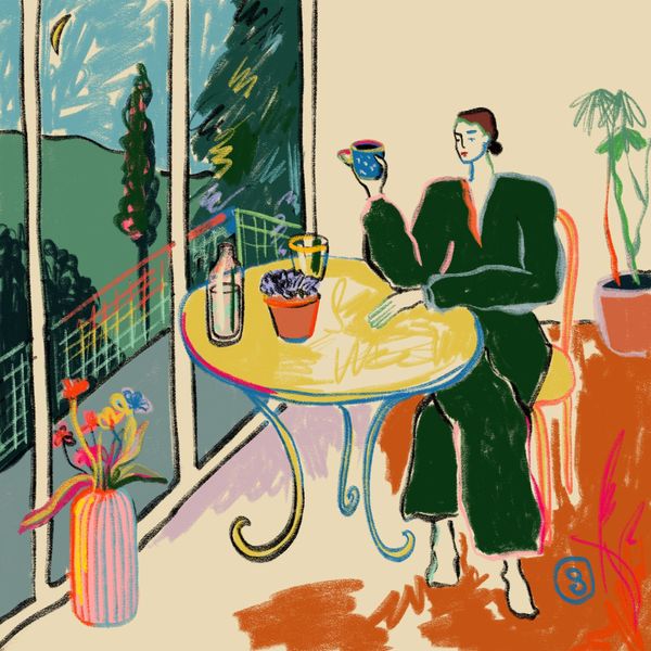 A Russian-Israeli-Bulgarian graphic artist in Budapest