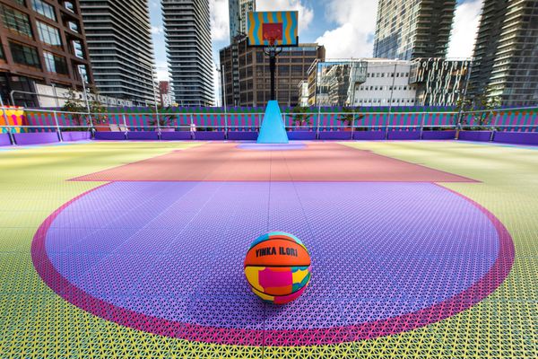 London’s newest basketball court gets 3D-printed