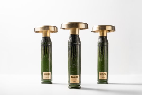 Portable lamps created from spent shells of the Kyiv air defense system