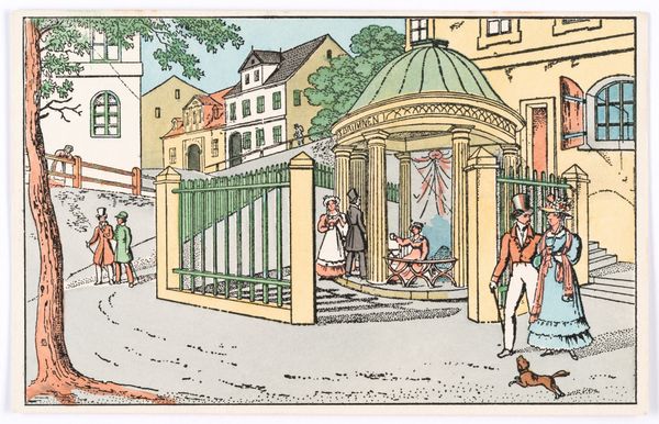 Turn-of-the-century postcards depict the famous Central European spa city