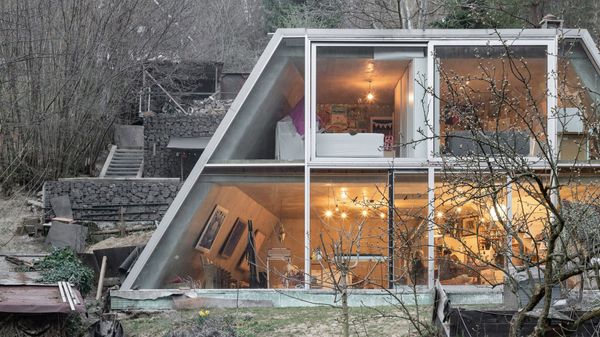 Stunning concrete house hidden in the forest in Slovakia